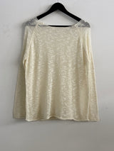 PongPong Boat Neck Slim Fit See-Through Mesh Lightweight Knit 4 Colors