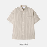 Authentic Stripe Short-Sleeve Shirt (3 Colors)