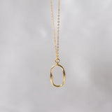 Oval Hoop Necklace