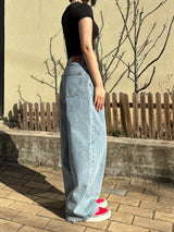 デストロイドワイドデニムパンツ code 21006