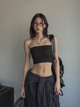 [U-BASIC] Basic Ribbed Tank Top (+With Cup)