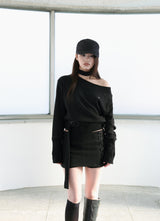 [ID] Classic Button Skort (Black)