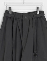チエールベルトセットコットンワイドバンディングパンツ