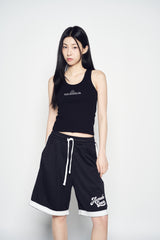 25SS ROUNDING SYMBOL LOGO WOMAN SLEEVELESS BLACK
