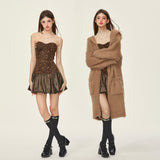 [GirlyFancyClub] Hot Girl Sexy Off-the-shoulder Bud-shaped Tube Top Puff Dress