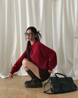 [ORIGINAL] Double Stripe Collar Knit