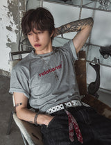 Liloy クロッププリント 半袖Tシャツ