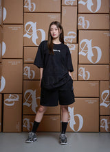 [24SS] AE ロゴ半袖Tシャツ レッド