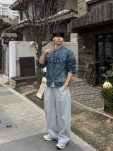 Luen incised balloon pants