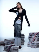 Emoha Elegant and sexy lace outer skirt