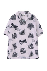OPEN COLLAR PRINT SHIRTS