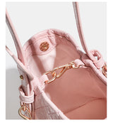 Classic Tweed Quilted Chain Bag - A must-have tweed shoulder bag for formal looks