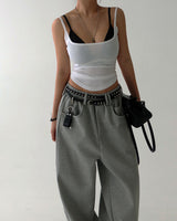 a two-line cross stud belt