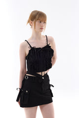GAGA RIBBON BUSTIER / BLACK