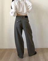 [Unisex] ダイド バレル ワイド デニム パンツ