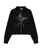 [NF] GARDIS BLESSING PULL ZIP-UP (BLACK)_F24QA953