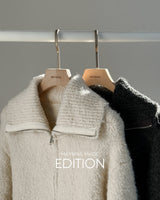 Nell Cara Two Way Zip-Up Knitwear