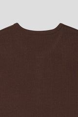 ソリスヘンリーネック長袖ニットTシャツ (4 Colors)
