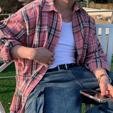 Anu Overfit Check Pattern Shirt