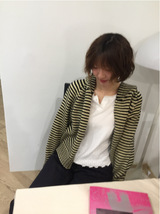 アブリルレースパンチングボタンTシャツ（2c）