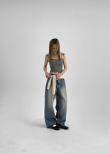 [MADE] Marino Washing Wide Denim Pants