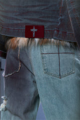 BLAZING SPRAY BOOT CUT DENIM JEANS