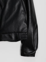 El Collarless Leather Jacket