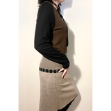 ホック N アイ クロップカーディガン