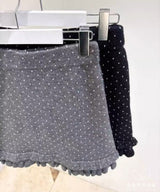 Dot ruffle midi sk (2color)