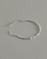 Sparkle pearl bracelet (silver)