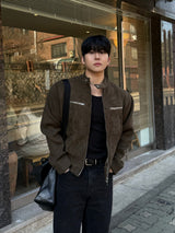 Owen knitwear suede jacket