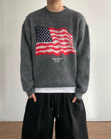Flag Brushed Wool Knit