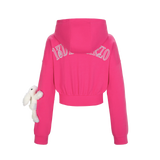 13DE MARZO Doozoo Sports Zipped Hoodie