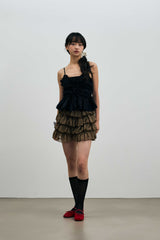 GENIE SLEEVELESS TOP / BLACK