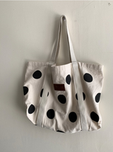 big polka-dot shoulder bag