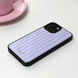 Stripe Epoxy Bumper Case (Purple)