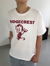 デビル クロップド ショートスリーブ Tシャツ (4c)