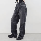 (Unisex) Liza Pocket Wide Denim Pants