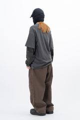 Eco Knee Incision カーブワイドパンツ