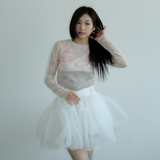 KIRIGIRL メッシュトップ _CREAM