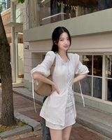 Shine Blouse & Mini Skirt Set