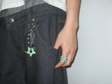  [STAR] Rock star bagcharm (Green) 