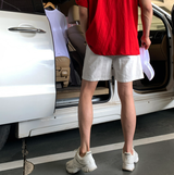 Liu Washing Cotton Banding Shorts