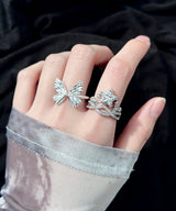 silver butterfly ring