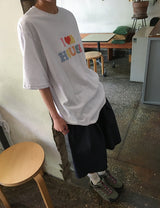 [unisex] カヒルハウスプリントオーバー半袖Tシャツ