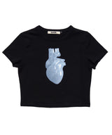 ハート半袖Tシャツ Black