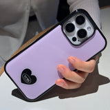 Blush Violet Mood Heart epoxy bumper case
