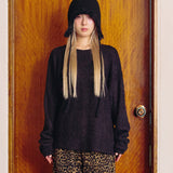 Fuzzy Knit Tee (black)