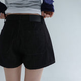 [Nevind] Rivet Raw Denim Short Pants - 2 Colors