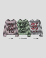 (UNISEX)トラスト ストライプ ニット